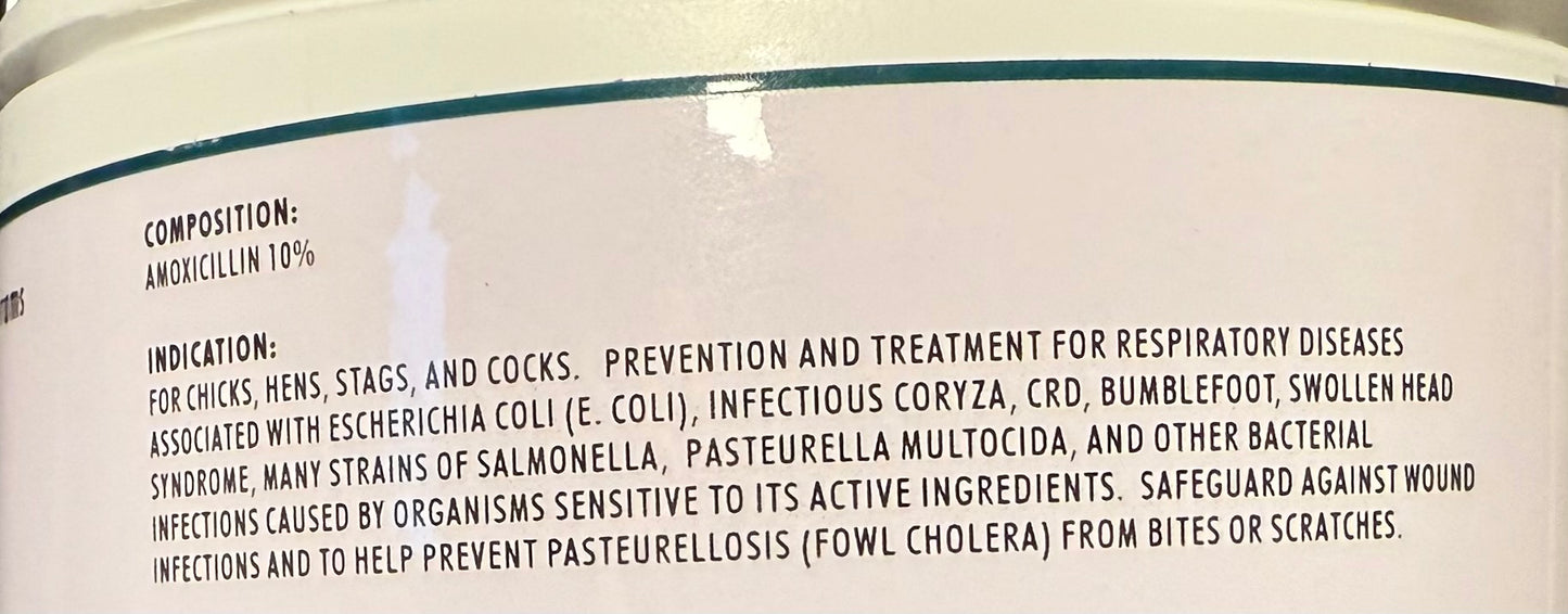 Pit Cobra Amoxicillin Jar (500g)