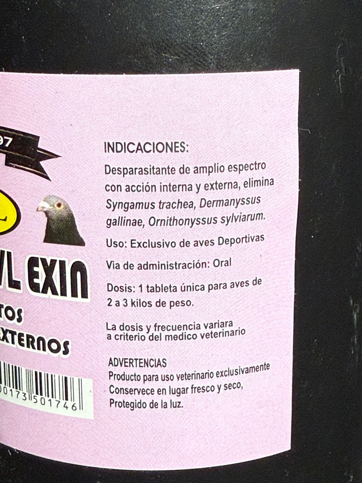 Worm UVL EXIN (500 Tablets)