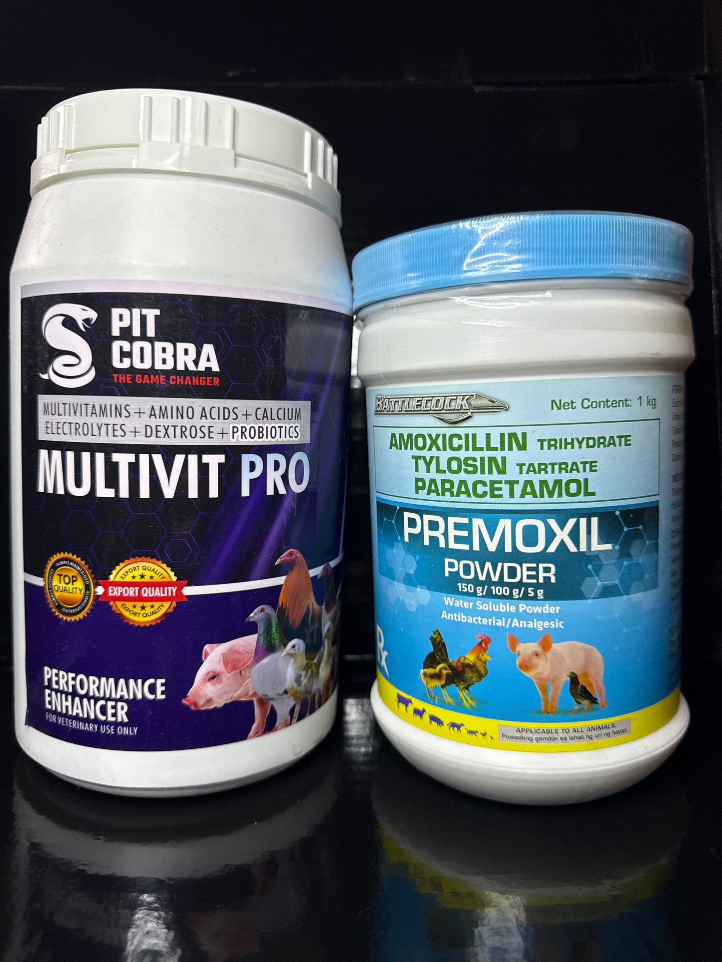 Premoxil 1kg Tub & Pit Cobra MultiVit Pro 1kg Tub Powder Bundle