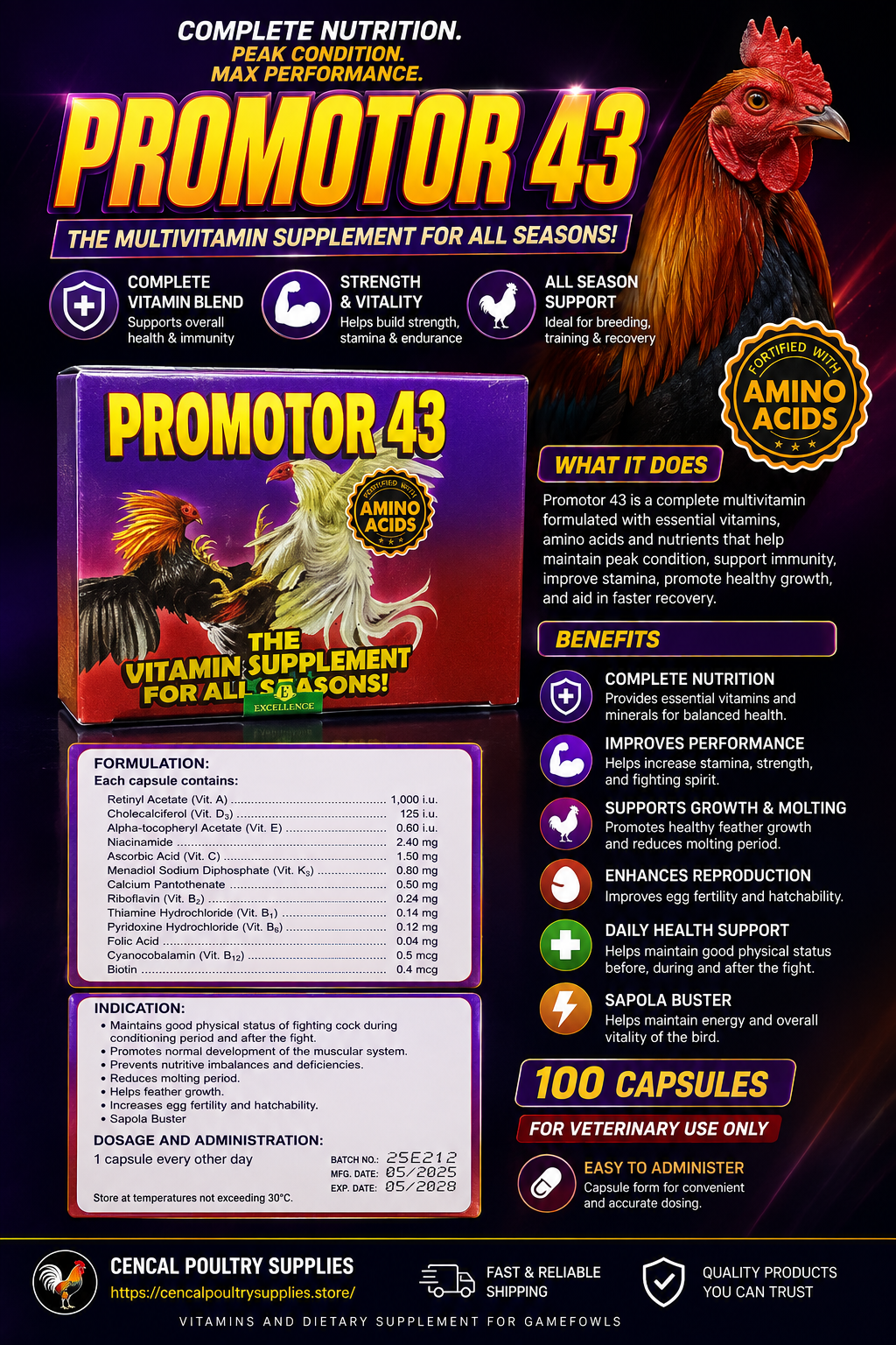 Excellence Promotor 43 (100 Capsules)