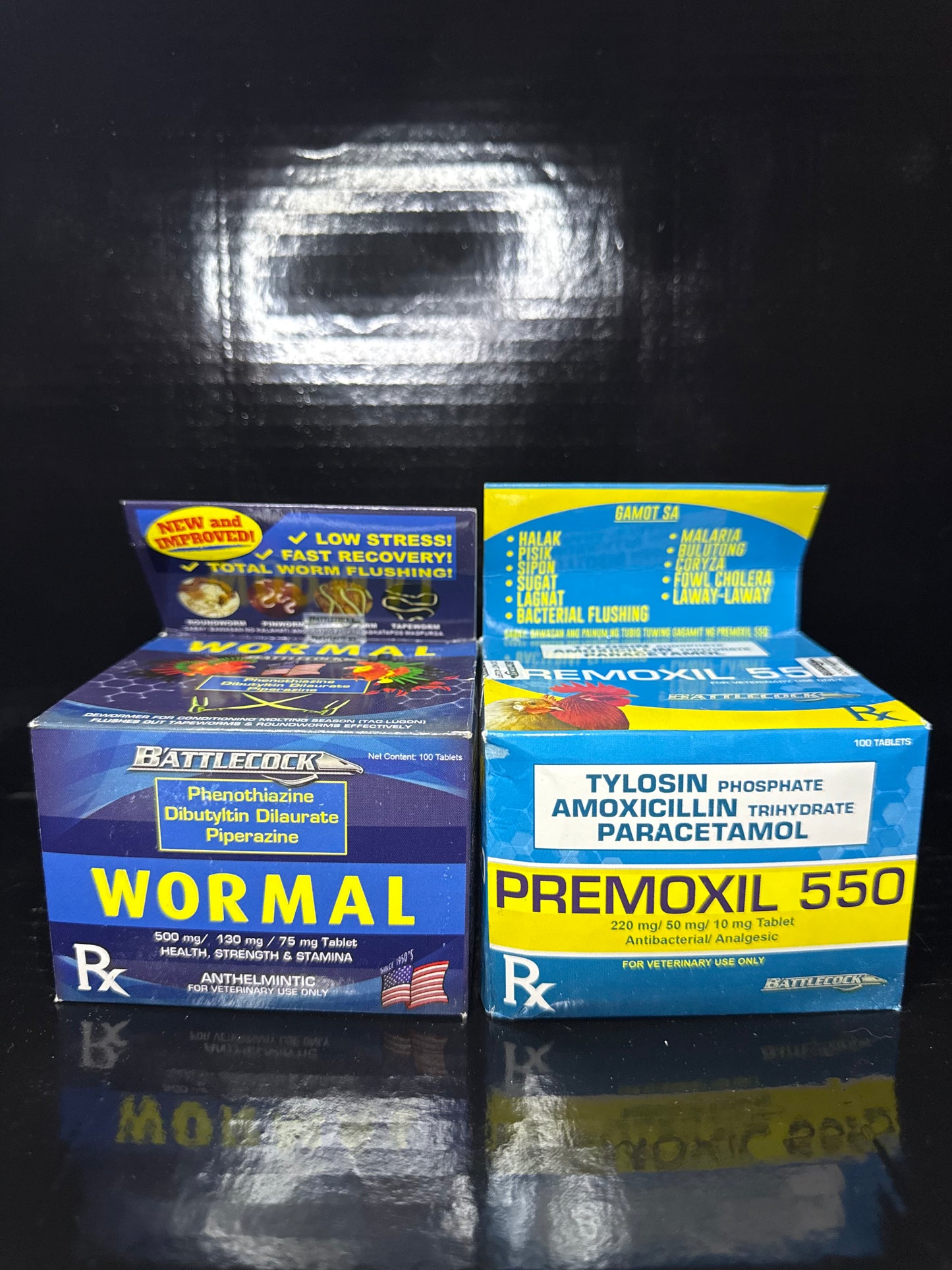 Battlecock Wormal & Premoxil 550 Bundle (100 Tabelst ea box)