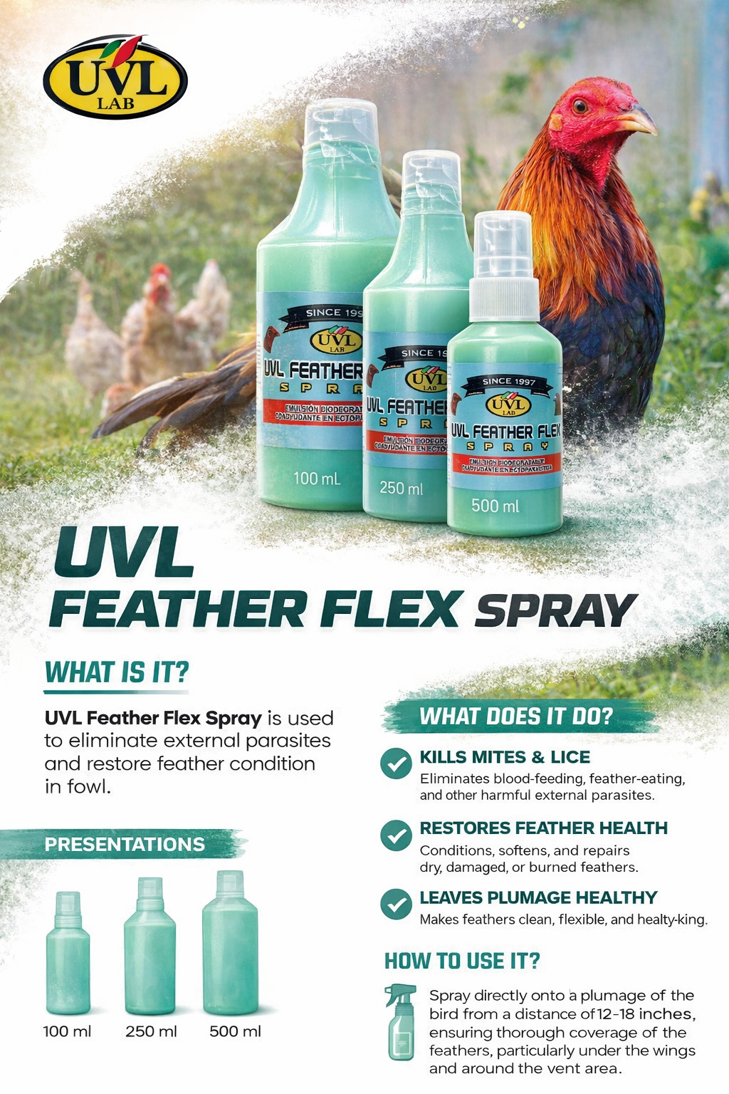 UVL Feather Flex Spray (500ml)