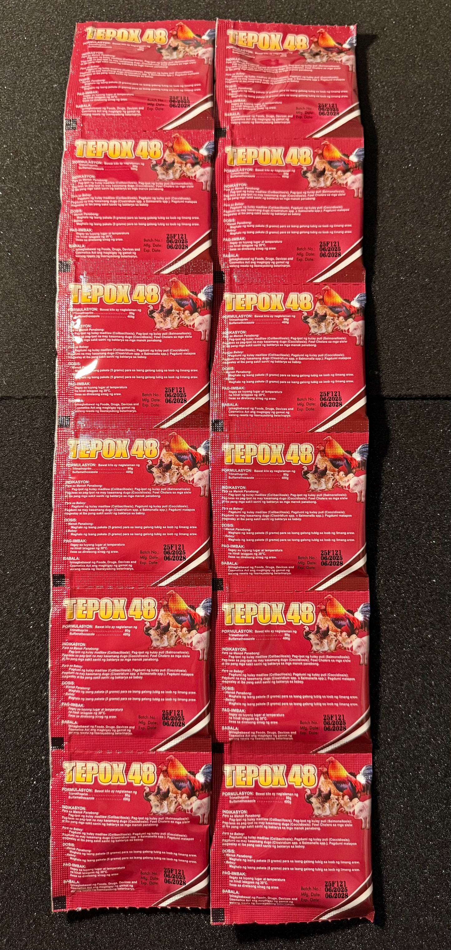 Tepox 48 Individual 5g Sachets (12 sachet pk)