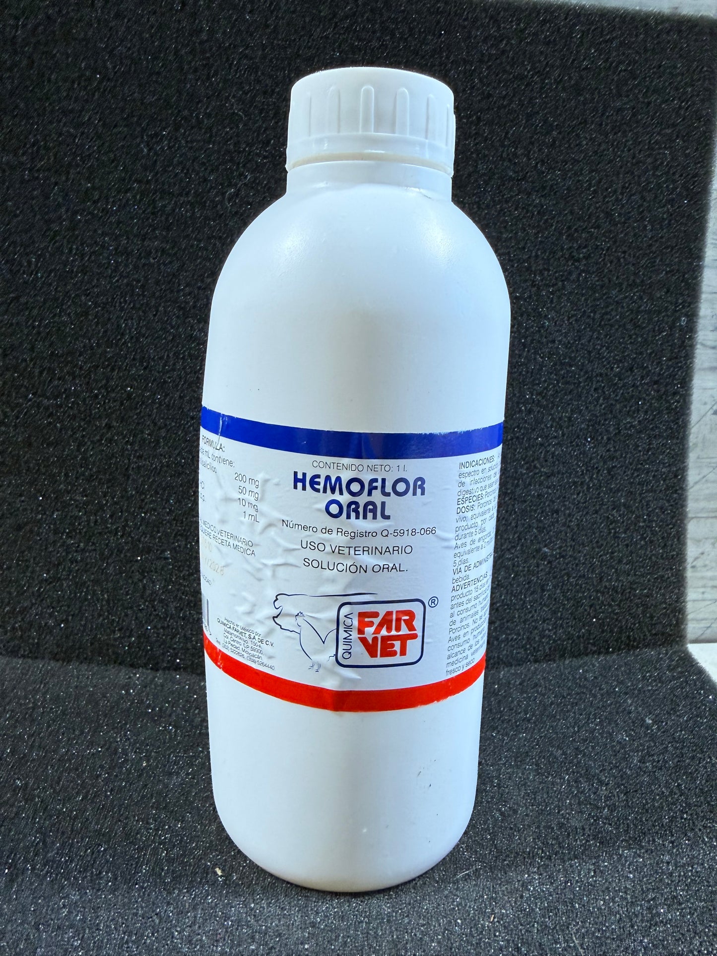 Farvet Hemoflor Oral (1 Litro)