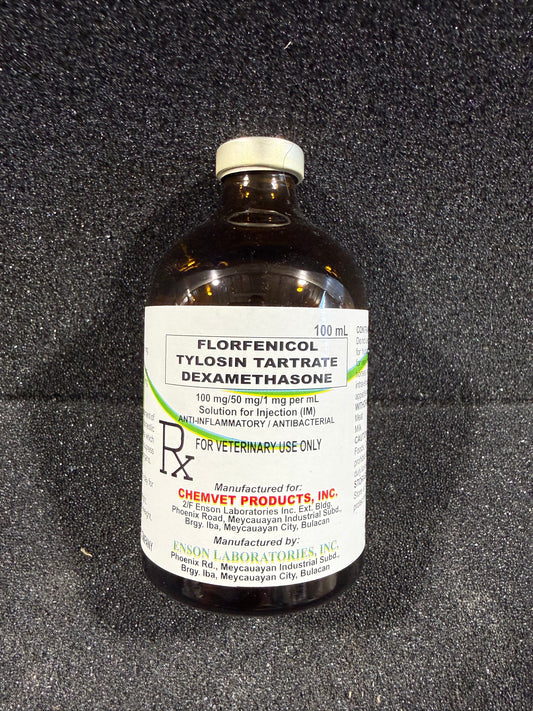 Florfenicol+Tylosin Tartrate+Dexamethasone (100ml)