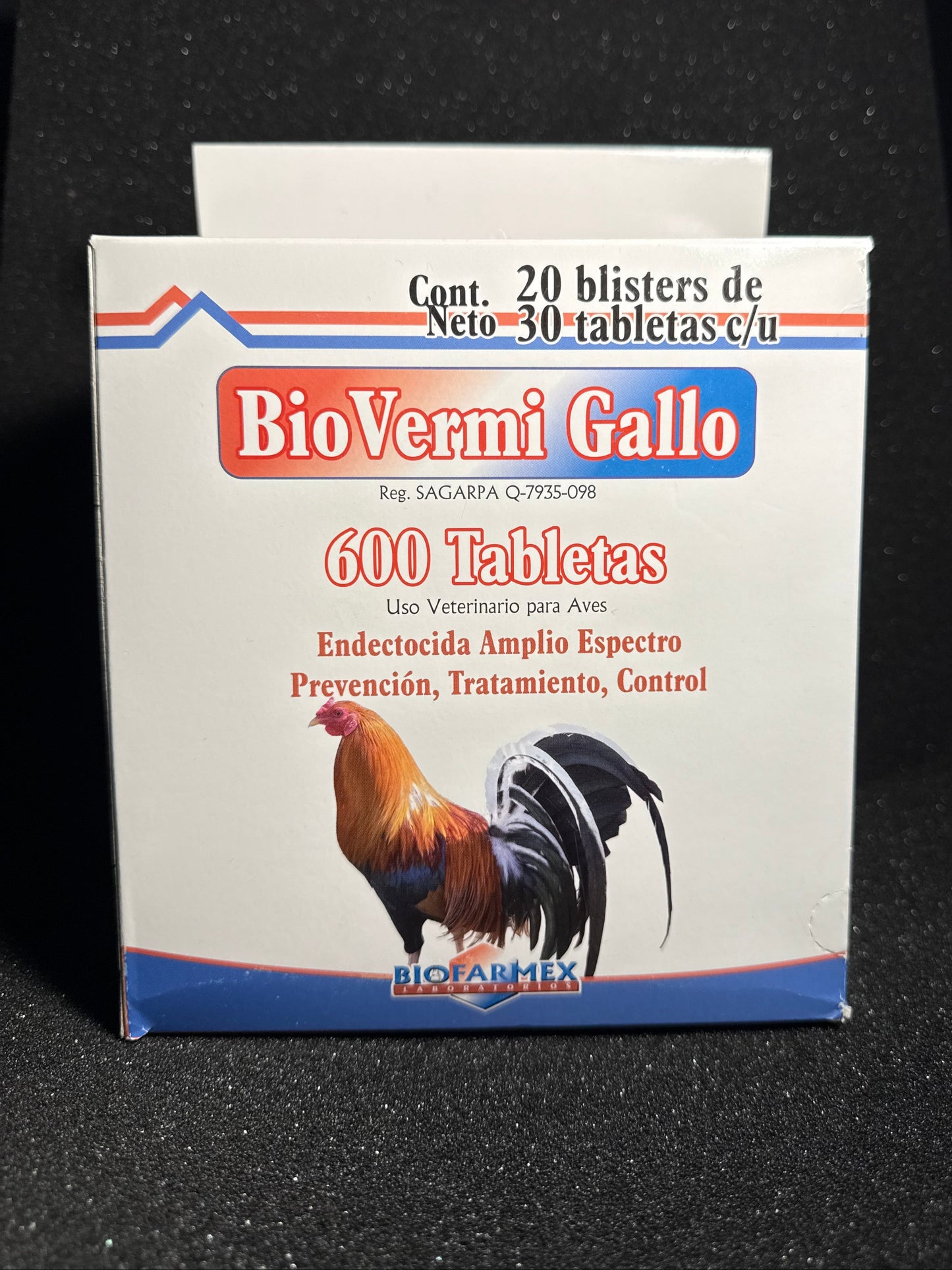 BioFarmex BioVermi Gallo Dewormer Box (600 Tablets)