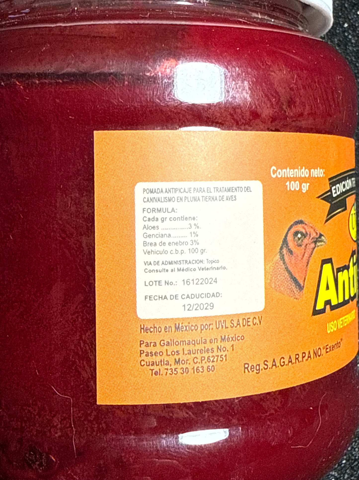 UVL Lab Antipick Gel (100g)