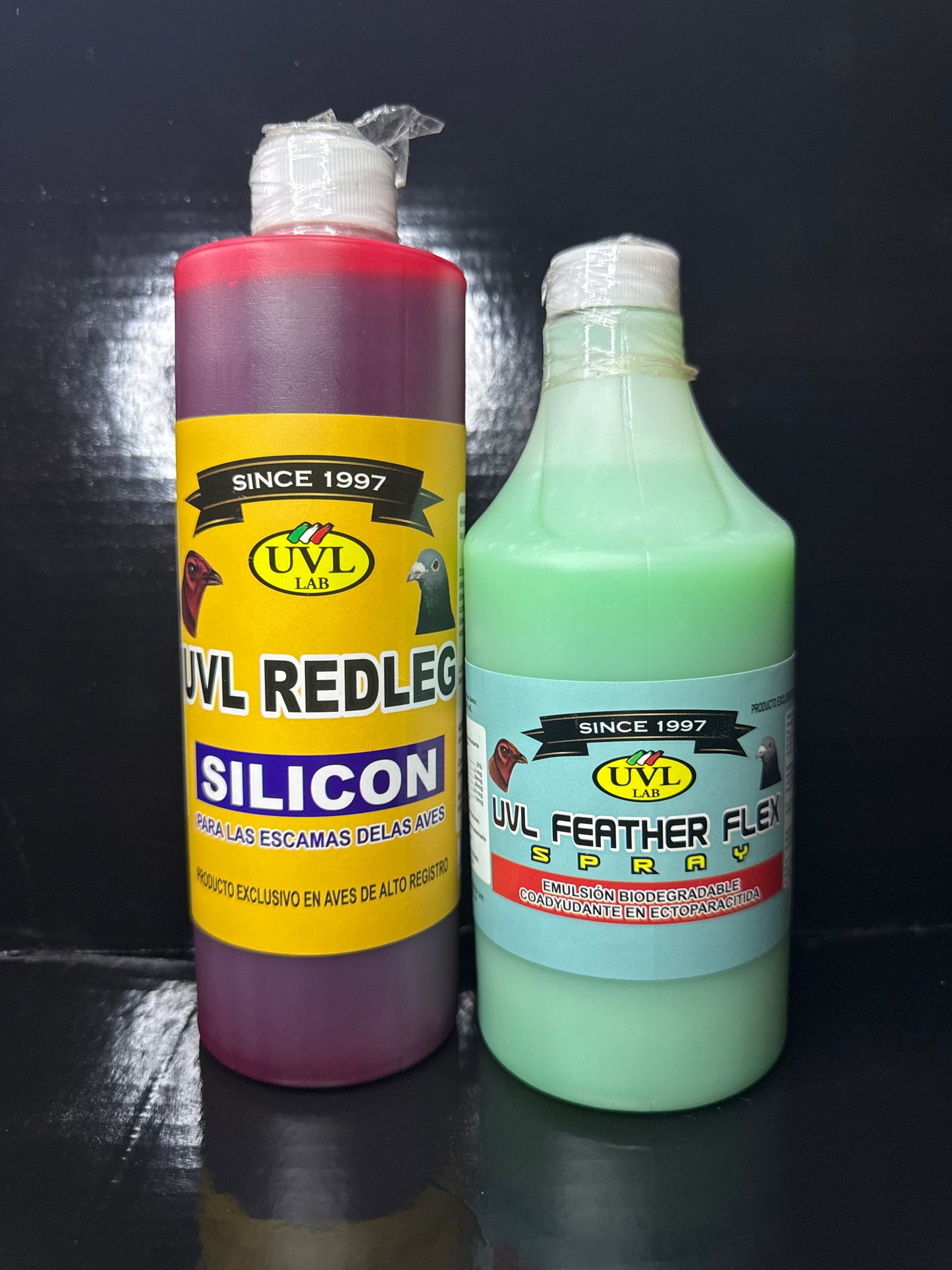 UVL Redleg Silicone & Feather Flex Spray Bundle (500ml ea)