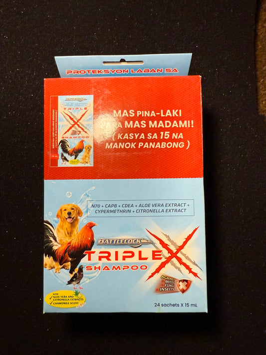 Triple X Shampoo (24SachetsX15ml) *Poultry Only*