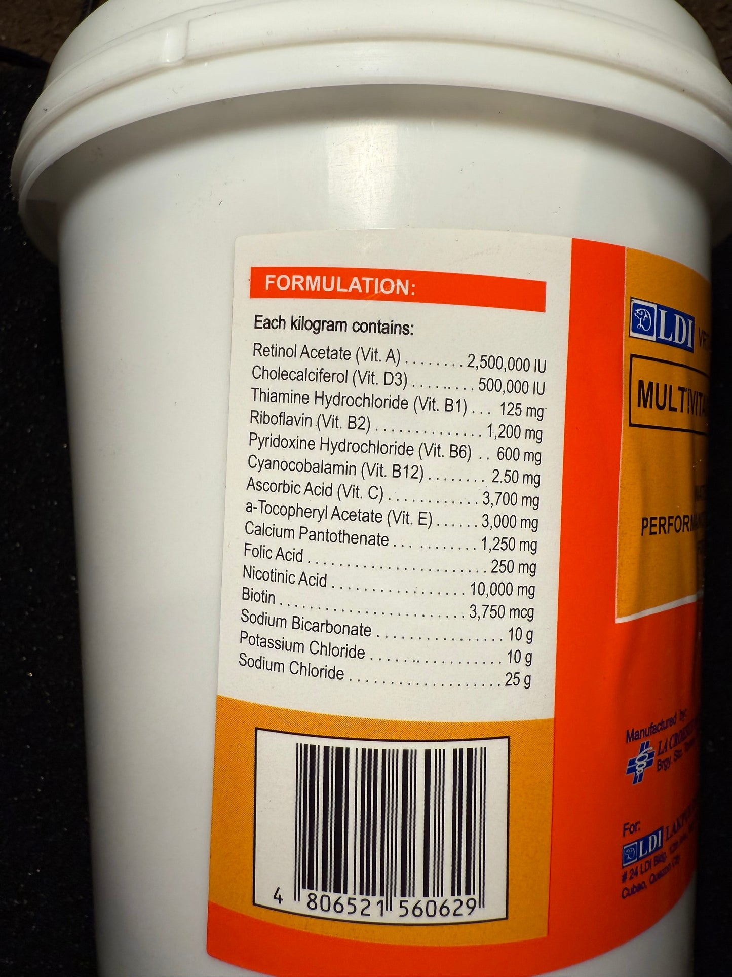 Multi-Lyte 1kg Tub