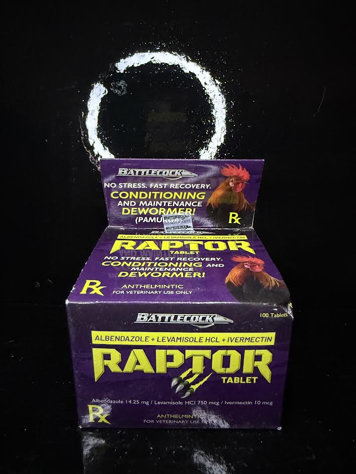 Battlecock Raptor Dewormer (100 Tablets)