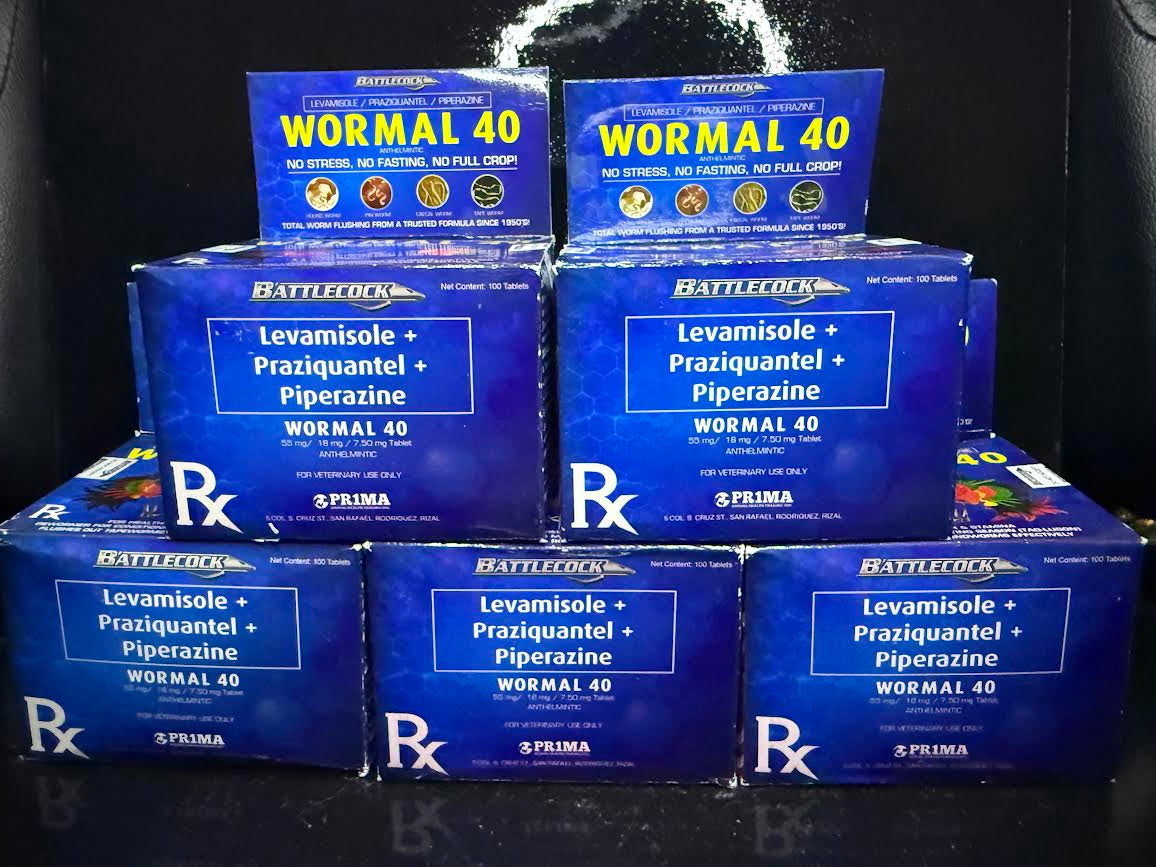NEW Battlecock Wormal 40 5 Box Bundle Deal (100 Tablets Each Box)